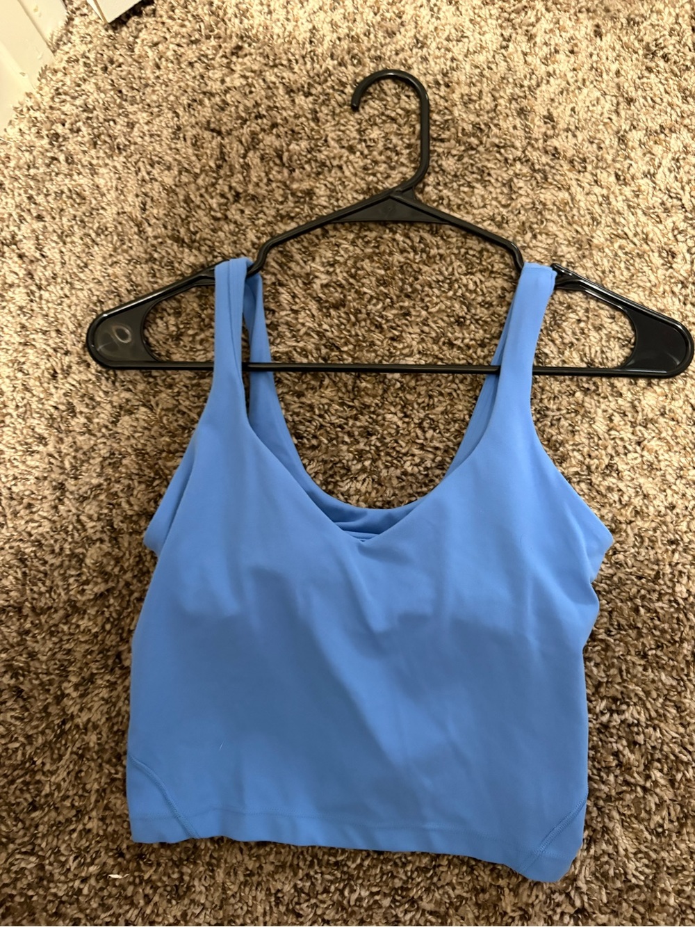 lululemon athletica Blue Scoop Neck Tank Top